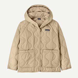 Patagonia Kids Quilted Puffer Jacket Grayling Brown Size M 10